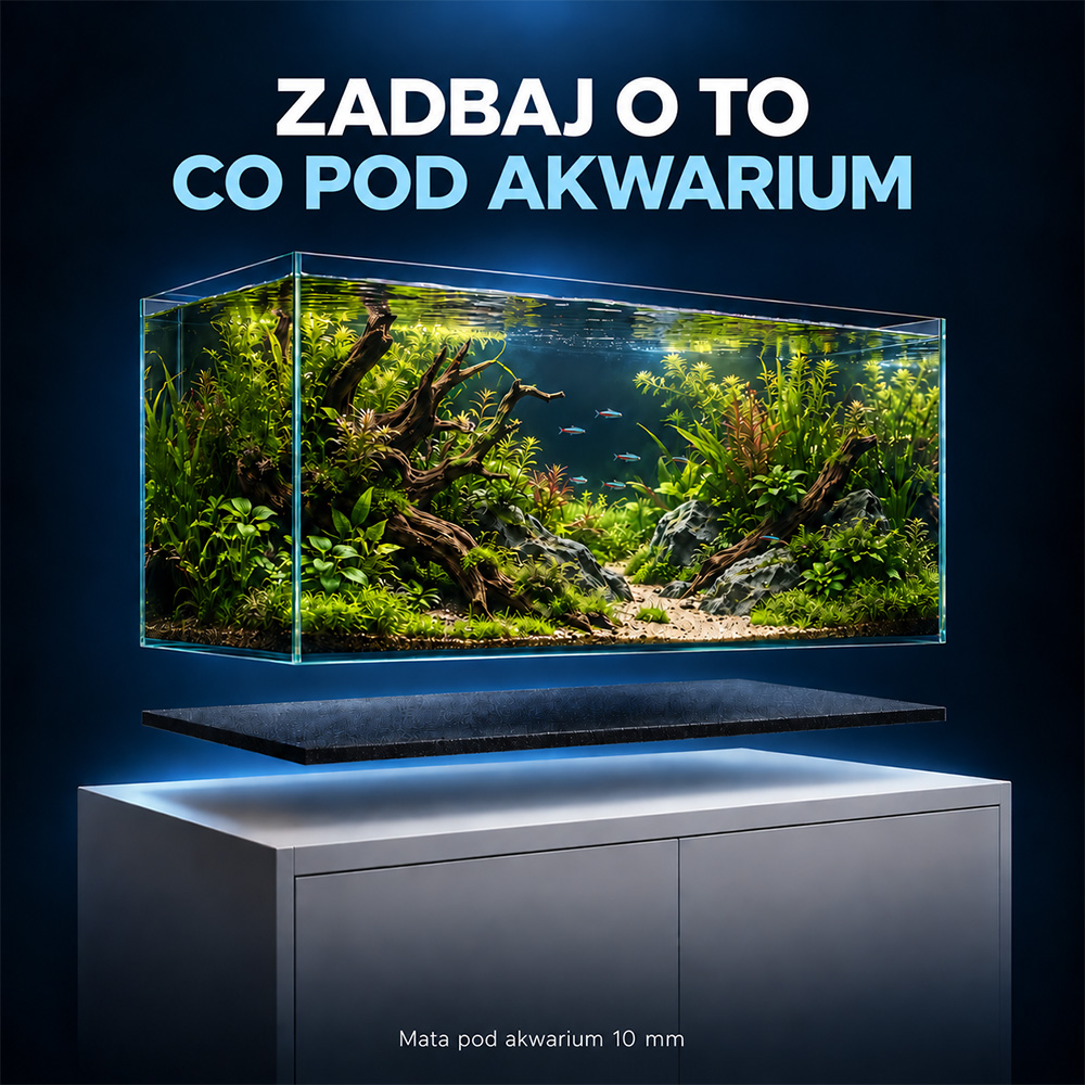 Mata pod Akwarium 60x30cm Grubość 10mm z Pianki PE